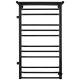 Полотенцесушитель водяной Indigo Brace LBCW100-50PBRL-б/п-60 с полкой 100x50 см чёрный муар