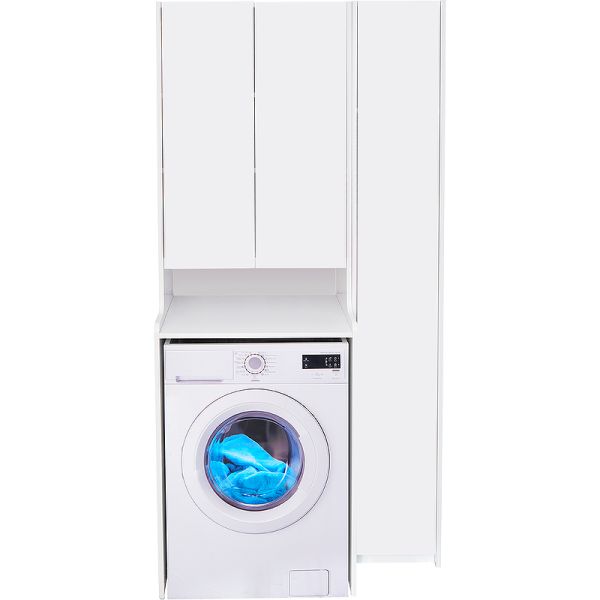 Шкаф-колонна Акватон Лондри белый 1A260603LH010