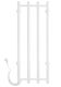 Полотенцесушитель электрический Domoterm Танго DMT 109-V4 36x92 EK L белый