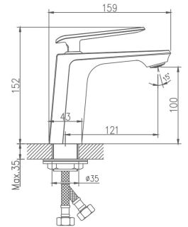 Смеситель для раковины Haiba HB10548-8 белый