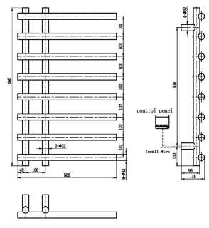 Электрический полотенцесушитель Boheme Uno 722-GM антрацит