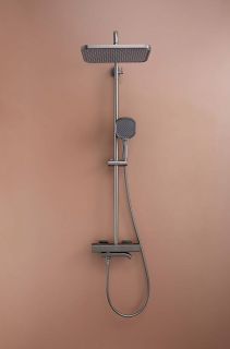 Душевая стойка Raglo R22.26.09 с термостатом графит