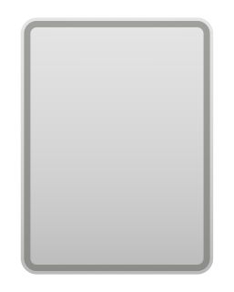 Зеркало с подсветкой Misty 3 Неон 60см с сенсором на корпусе белый