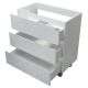 Напольная тумба под раковину Эстет Bali New ФР-00009966 80см три ящика белый