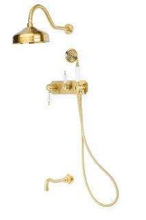 Душевая система Boheme, встроенный Medici с кристаллами SW бронза