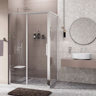 Душевой уголок WasserKRAFT Lopau 120x90 32S07L профиль Хром стекло прозрачное