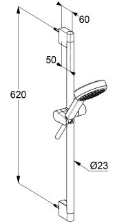 Душевой гарнитур Kludi Dive S 6861005-00 хром
