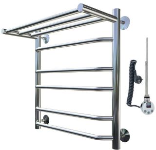 Электрический полотенцесушитель Тругор Браво 3 П с полкой 60x50см хром Браво3/элТЭН6050П