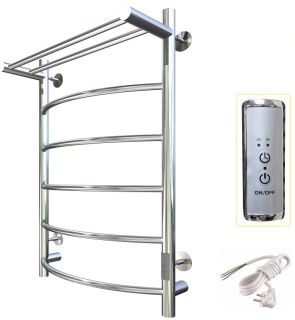 Электрический полотенцесушитель Тругор Пэк сп 5 П с полкой 80x40см хром Пэксп5П80х4032