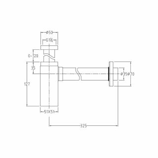 Сифон для раковины Allen Brau Infinity 5.21027-00 Хром