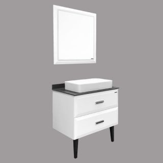 Тумба-умывальник COMFORTY Империя 80 с графитовой столешницей c раковиной Comforty 78189 ,00-00014817