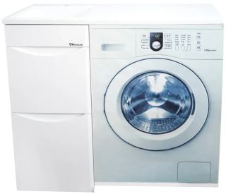 Тумба под раковину для стиральной машины Bellezza Олиссия 100см белый 00000011199