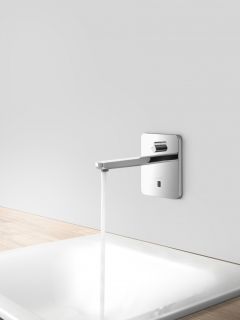 Встраиваемый электронный смеситель для раковины Kludi Zenta хром 3840005