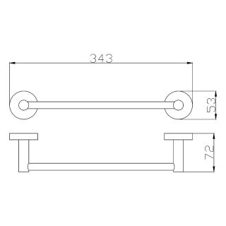 Полотенцедержатель Rav Slezak Colorado COA0701/30 Хром