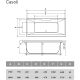 Акриловая ванна Vayer Casoli 170x75 Гл000006806 без гидромассажа