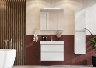 Зеркало Roca Oleta  857647501 с подсветкой 80см Белый матовый