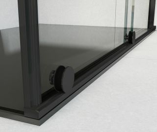 Душевой уголок Vincea Arno 120х90 VSR-1A9012CLB профиль Черный стекло прозрачное