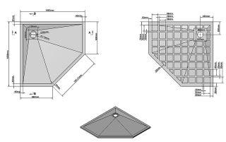 Душевой поддон из искусственного камня Vincea 100x100 VST-4SP1010W Белый матовый