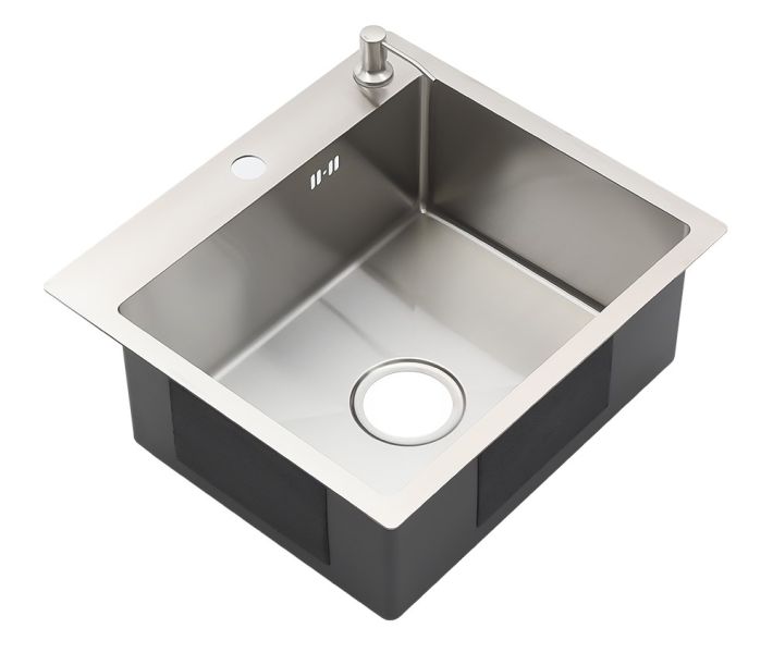 Мойка R5045H Melana ProfLine 3,0/200 сатин в комплекте с дозатором