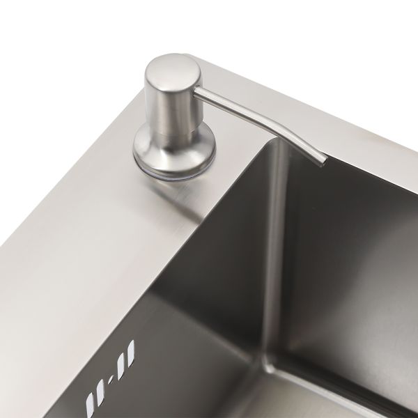 Мойка R5045H Melana ProfLine 3,0/200 сатин в комплекте с дозатором