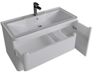 Тумба подвесная под раковину Grossman Adel 1010001 100см белая