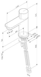Смеситель для раковины Am.Pm X-Joy TouchReel чёрный матовый F85A02522