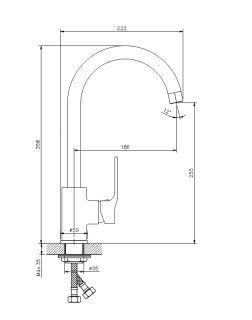 Смеситель для кухни Koller Pool Stream ST0500
