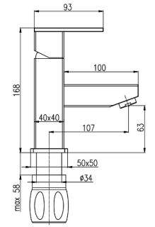 Смеситель для раковины Rav Slezak Loira LR527.5K Хром