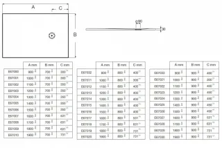 Душевой поддон Jacob Delafon Singulier E67023-NAD 120x90 см серый сланец