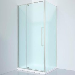 Душевой уголок Black&White Stellar Wind 812900CF 90x90 см профиль хром стекло матовое