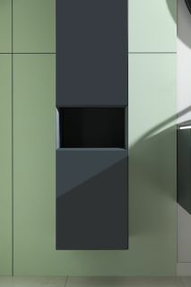 Шкаф пенал Allen Brau Infinity 35 L 1.21010.AM подвесной Антрацит матовый