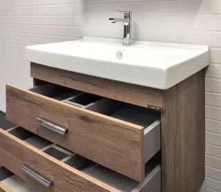 COMFORTY Тумба-умывальник Никосия 80Н  00-00007621