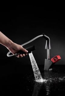 Смеситель для кухни Lemark Soul LM6008BL Черный