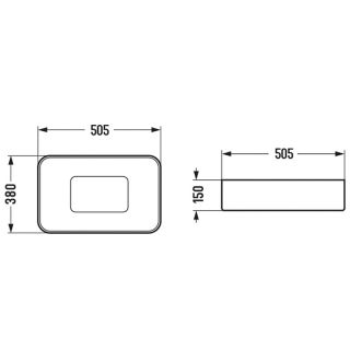 Раковина-чаша WeltWasser Elbach 78575-50 GL-WT 50 10000008697 Белая глянцевая