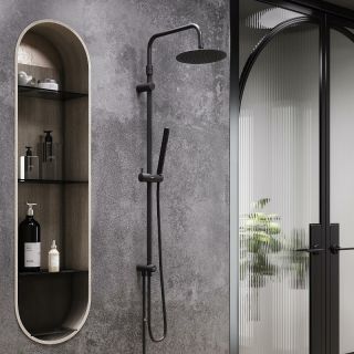 Душевая стойка Damixa Scandinavian Pure 936000300 Черная матовая