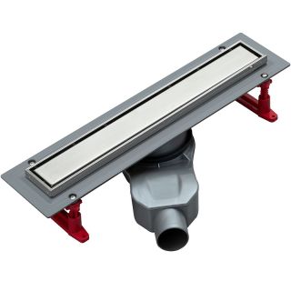 Душевой лоток Logan L002L-450 с решеткой Нержавеющая сталь под плитку