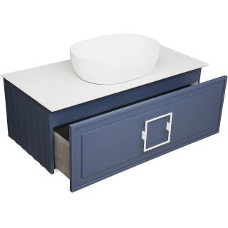 Тумба под раковину La Fenice Cubo FNC-01-CUB-BG-100 Синяя матовая 100 см