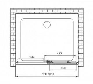 Душевая дверь Vincea Soft VDS-3SO100CL 100 см