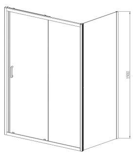 Душевой уголок Vincea Alpha VSR-3AL8011MT 110x80 см