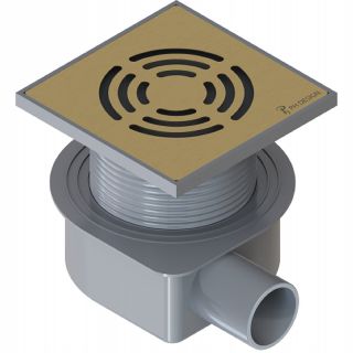 Душевой трап Boheme Smart Design 984-10-MG 10см золото матовое