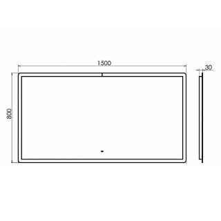 Зеркало Comforty Портленд 00-00013794 150 см
