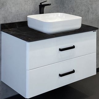 Тумба с раковиной Comforty Амстердам 95 00-00014001 подвесная Белая