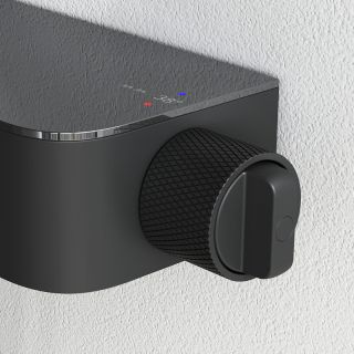 Душевая система AM.PM Func F078F222 с термостатом Черная матовая