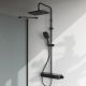 Душевая система AM.PM Func F078F322 с термостатом Черная матовая
