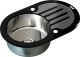 Мойка кухонная Zorg Inox Glass GL-7851-OV-BLACK