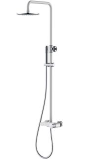 Душевая стойка Boheme Stick 128-WCR белый/хром