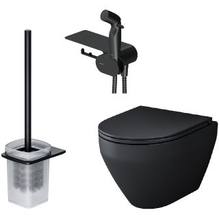 Унитаз подвесной  AM.PM Spirit V2.0 FlashClean FlashClean CK70H1103B черный
