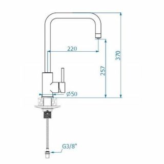 Смеситель для кухни Alveus Dual G55 Beige 1139811 Бежевый