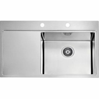 Кухонная мойка Alveus Pure 50R KMB-90 860x525 1103653 Брашированная сталь