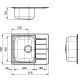 Кухонная мойка Alveus 1144603 Line Max 110 SAT-90 61.5x50